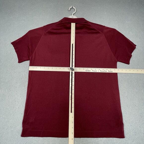 VTG Mondagut Paris Polo Shirt Mens XL Red Golf Embroidered Made in France - Picture 7 of 8